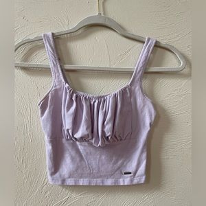 Hollister Ruched Lilac Purple Cami Tank Top